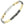 Load image into Gallery viewer, Two-tone gold and silver bracelet with intricate black patterns on a white background
