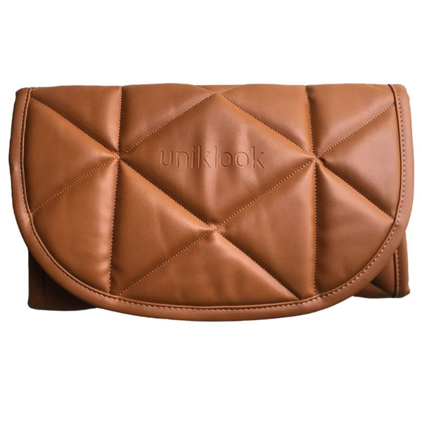 Vegan Leather Travel Dog Bed — Amber