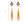 Load image into Gallery viewer, Pair of earrings with pink and orange gradient drops on a white background
