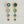 Load image into Gallery viewer, Gold earrings with green and blue gemstones on a white background
