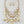 Load image into Gallery viewer, Cream &amp; Gold Dangling Statement necklace Earrings
