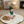 Load image into Gallery viewer, Quilted Vegan Leather Round Floor Mat — Black &amp; Cream | 47"
