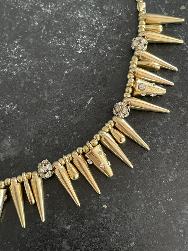 The Rebel Spike Necklace | Edgy Gold Jewelry