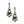 Load image into Gallery viewer, Pair of ornate earrings with gemstones on a white background

