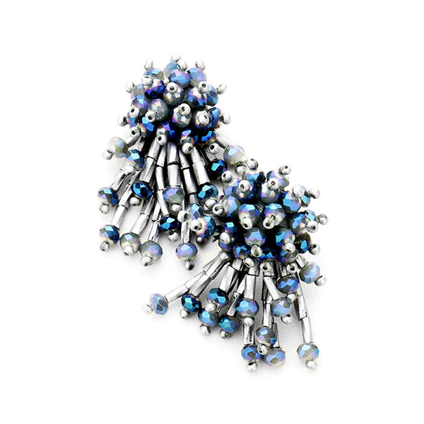 Blue Bouquet Earrings