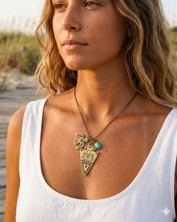 Aztec Charm Necklace