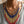 Load image into Gallery viewer, Blue, Gold &amp; Red Beaded Fringe Statement Necklace — 17 in
