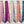 Load image into Gallery viewer, Five patterned scarves of different colors on a wooden surface
