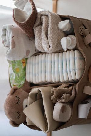 Vegan Leather Caddy Diaper Bag & Nursery Organizer | Uniklook