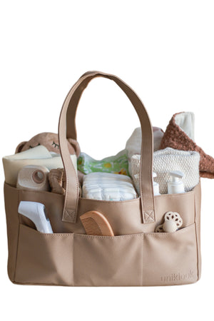 Vegan Leather Caddy Diaper Bag & Nursery Organizer | Uniklook
