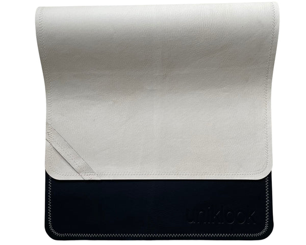 DESK MAT | 16"X30" | BLACK + OFF WHITE