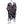 Load image into Gallery viewer, A lightweight, semi-sheer wrap shawl with a complex geometric tribal pattern in black, white, red, and blue, styled on a white mannequin torso against a plain white background.
