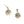 Load image into Gallery viewer, Gold sunburst earrings with a central gemstone on a light gray background
