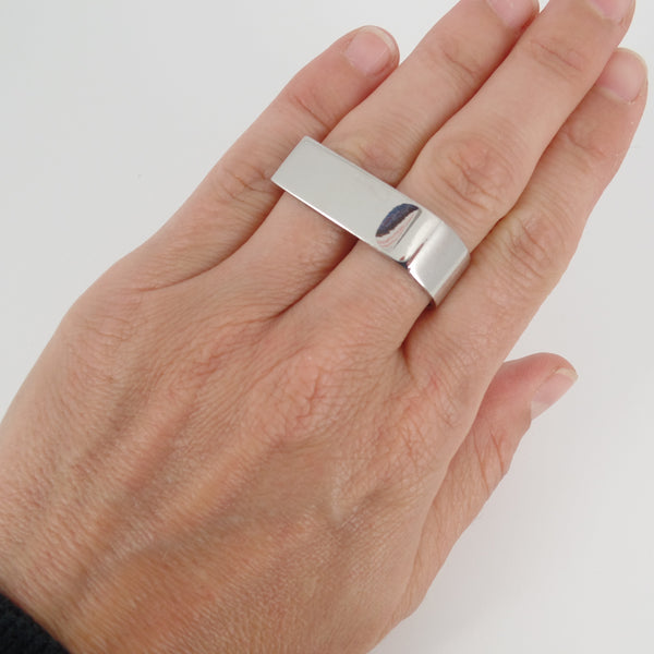 Statement Silver Wrap Ring