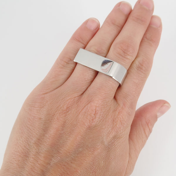 Statement Silver Wrap Ring