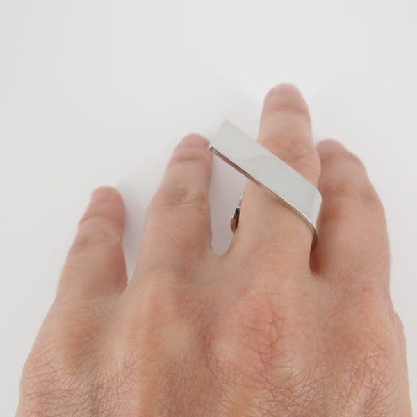 Statement Silver Wrap Ring