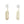Load image into Gallery viewer, Gold feather-shaped earrings on a white background
