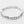 Load image into Gallery viewer, Silver bracelet with embedded stones on a light gray background
