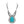 Load image into Gallery viewer, Turquoise Statement Crystal Silver Necklace | Authentic Cowgirl Style
