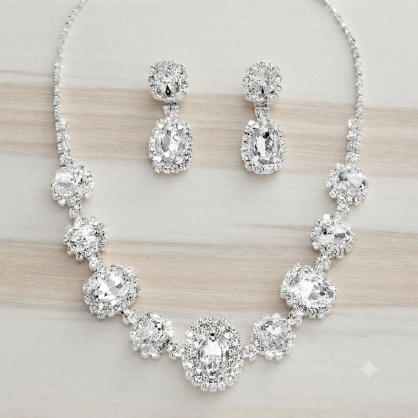 Sparkling Crystal Jewelry Set – Timeless Elegance for Special Occasions