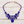 Load image into Gallery viewer, Necklace with blue stones and gold accents on a wooden surface
