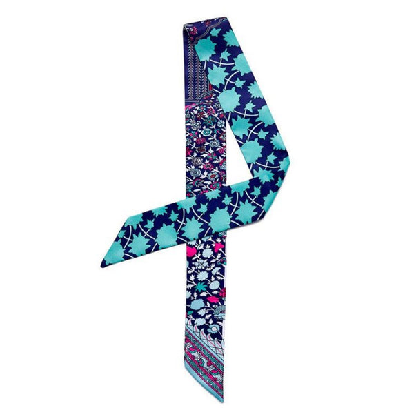 Floral patterned scarf on a white background
