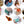 Load image into Gallery viewer, Collection of hair accessories including headbands and scrunchies displayed in a grid.
