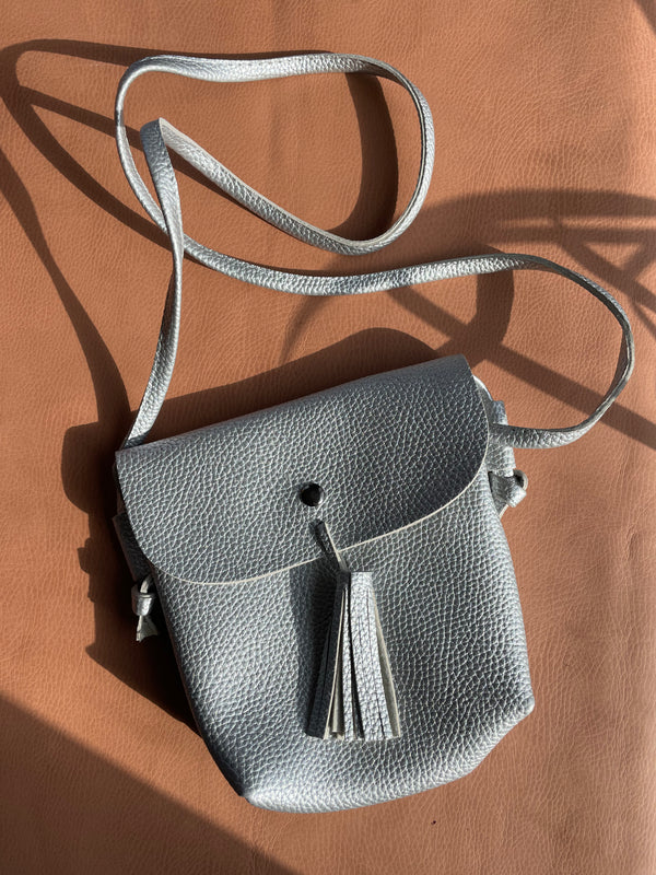 Small vegan leather crossbody bag