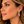 Load image into Gallery viewer, Woman wearing petite 1-inch gold plated multicolor rhinestone teardrop earrings
