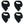Load image into Gallery viewer, Raven Organic Cotton Bandana Bibs — Black

