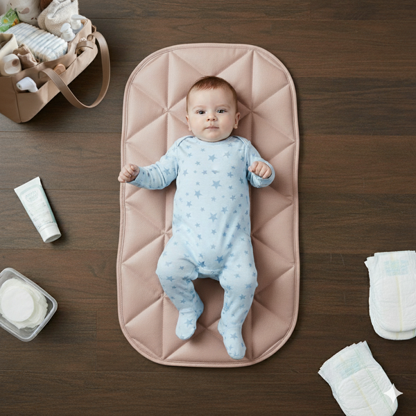 Quilted Vegan Leather Mat — Pink