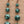 Load image into Gallery viewer, Matching turquoise patina graduated bead drop earrings

