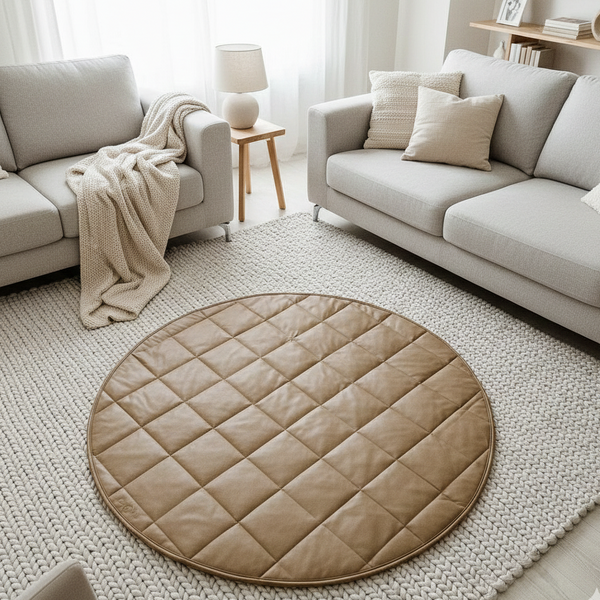 Tan vegan leather changing mat Canada