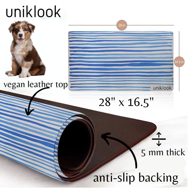 Vegan Leather Pet Food Mat — Beachy Vibe