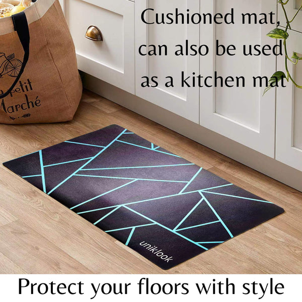 Vegan Leather Pet Food Mat — Avant-Garde Teal