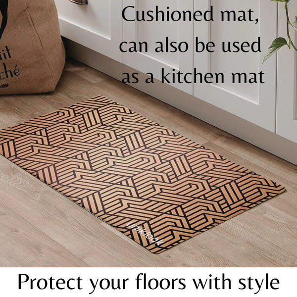 Vegan Leather Pet Food Mat — Elegant Design