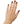 Load image into Gallery viewer, Hand wearing a delicate gold bracelet on a plain background
