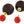 Load image into Gallery viewer, Wood &amp; Red Ball Double-Sided Earrings
