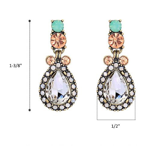 Colorful Crystal Earrings
