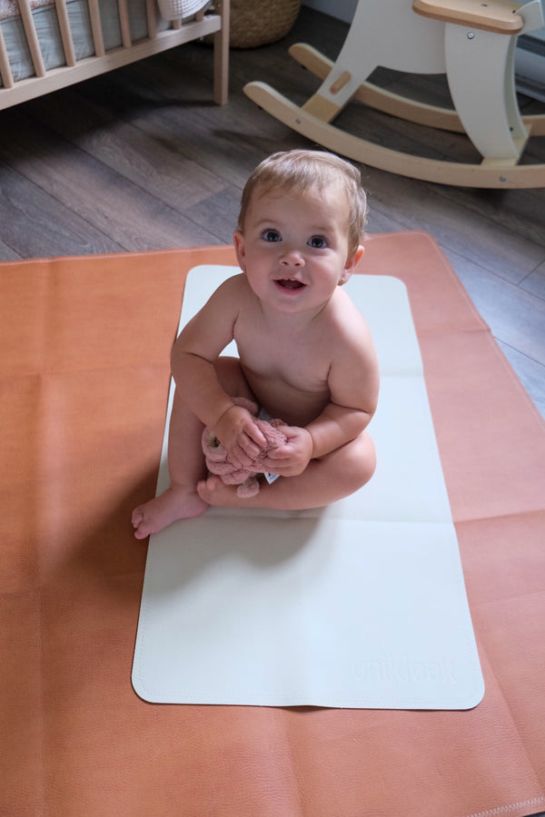 Vegan Leather Petit Mat — Cream & Terra