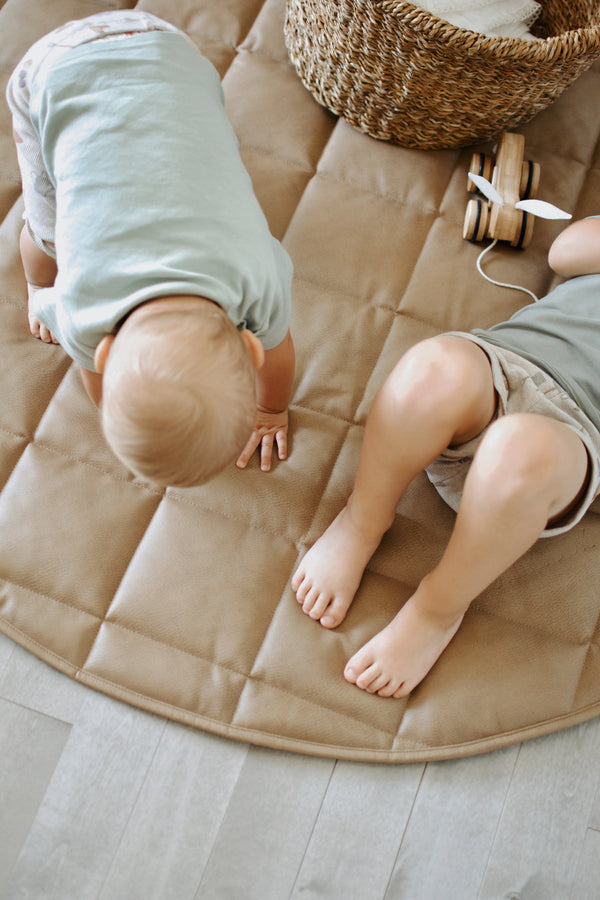 Tan vegan leather changing mat Canada