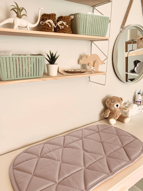 Quilted Vegan Leather Mat — Pink