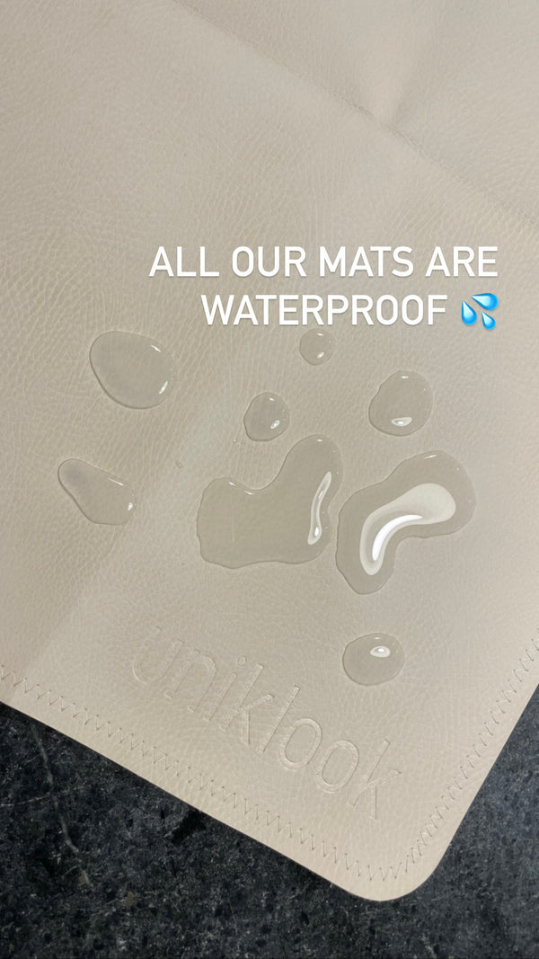 Vegan Leather Mini Mat — Cream & Terra