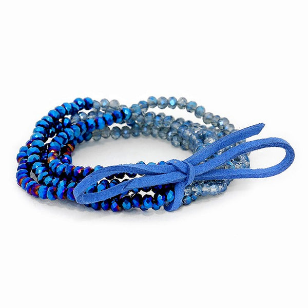 Blues | Glass beads | Bracelet