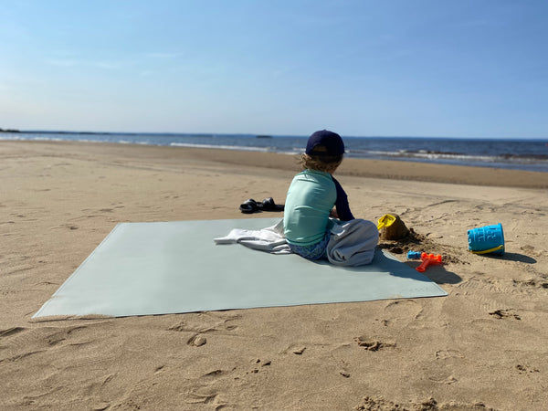 Vegan Leather Maxi Mat — Sage & Dawn blue