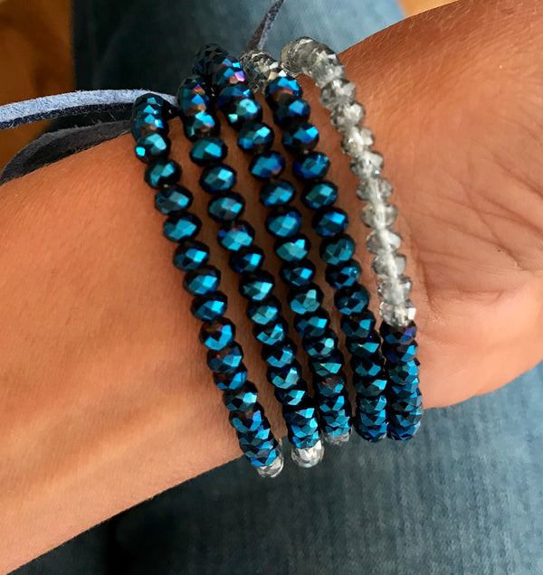 Blues | Glass beads | Bracelet