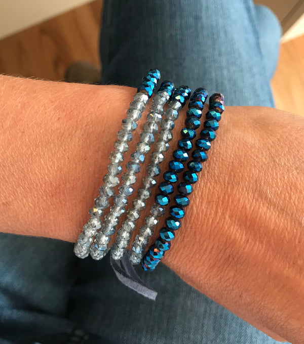Blues | Glass beads | Bracelet
