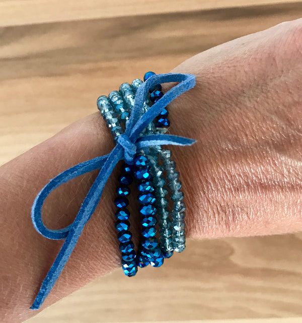 Blues | Glass beads | Bracelet