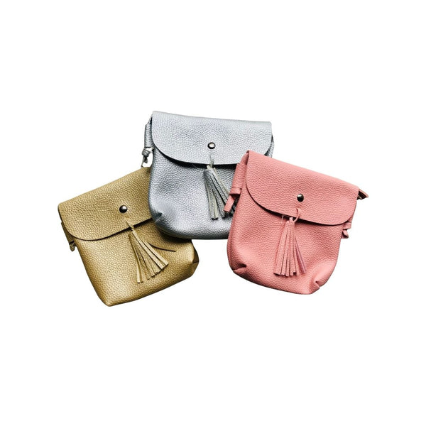 Small vegan leather crossbody bag