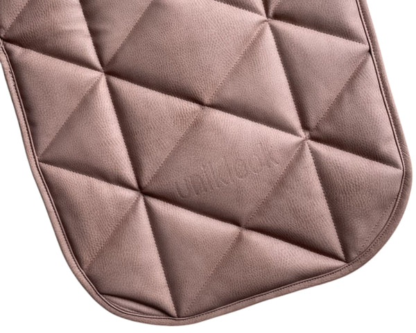Quilted Vegan Leather Mat — Pink